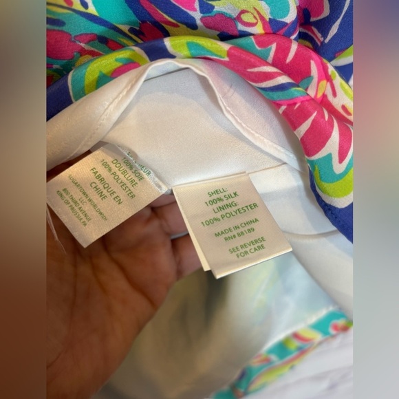 Lilly Pulitzer Silk Poppy Dress - Size XS - Picture 6 of 6